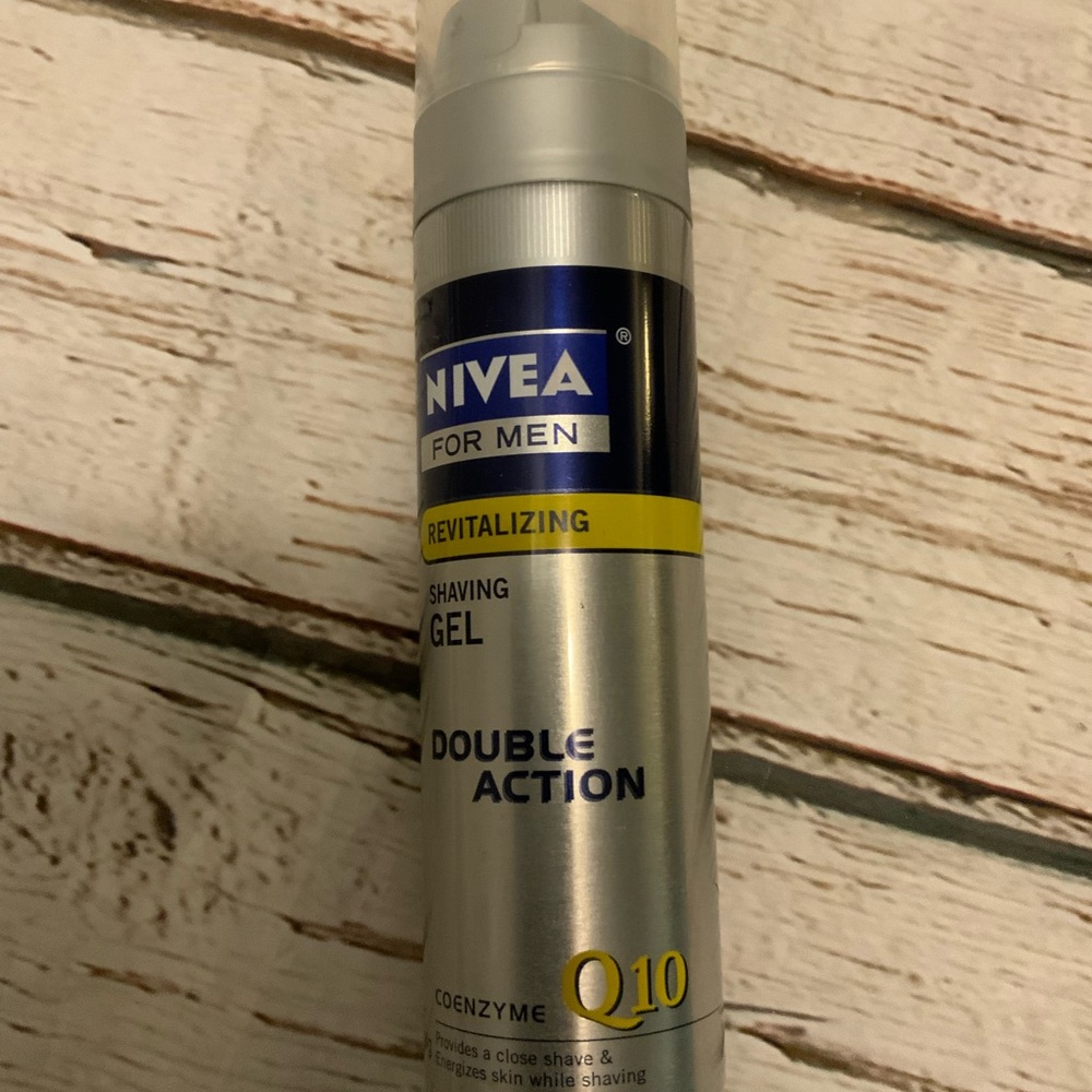 Nivea for Men Revitalizing Double Action Shaving Gel 7 oz Coenzyme Q10 RARE.